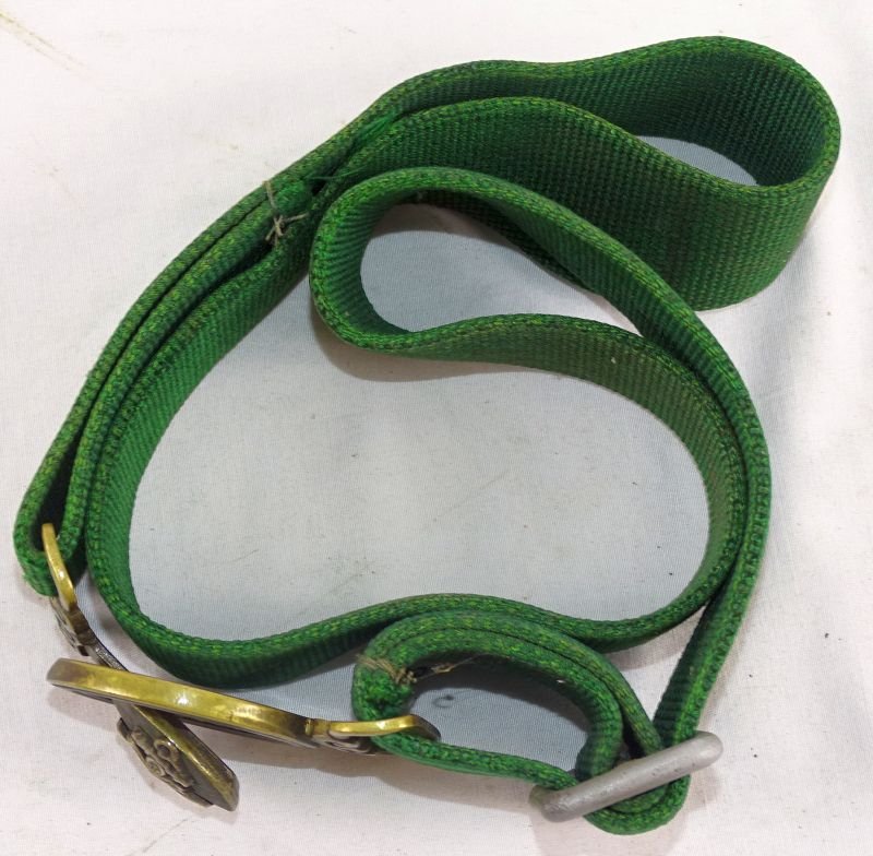 WWII Japanese Navy Officer Web Belt – Using Parachute Harness — image 4