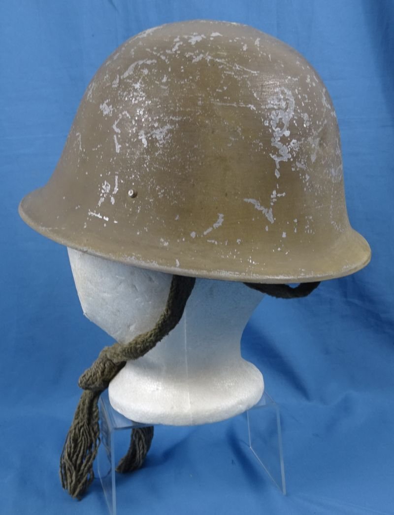 WWII Japanese Aluminum Civil Defense Helmet — image 4