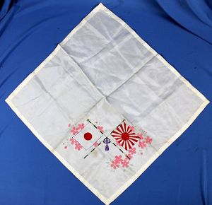 WWII Japanese Rising Sun Flags Kerchief