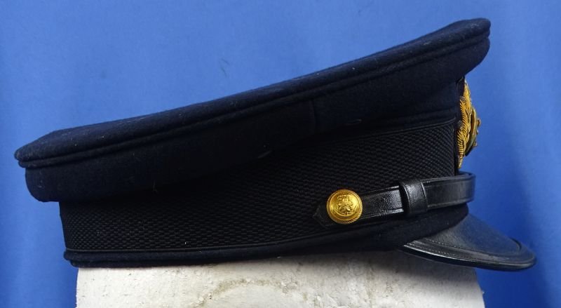 Named WWII Japanese Navy Officer Visor Cap — image 3