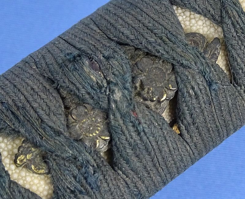 Signed Japanese Katana in Civilian Mounts with Leather Combat Scabbard Cover — image 9