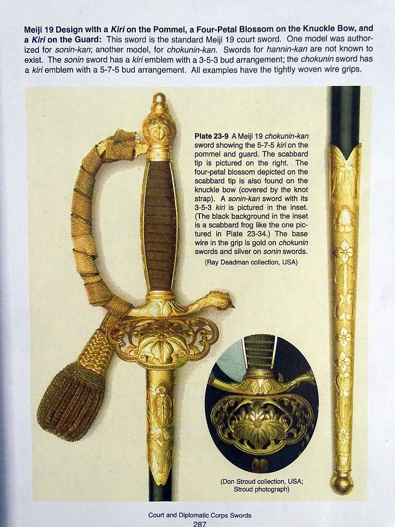 Japanese Meiji Era Type 19 Sonin Level Diplomatic and Civil Official's Dress Sword — image 11