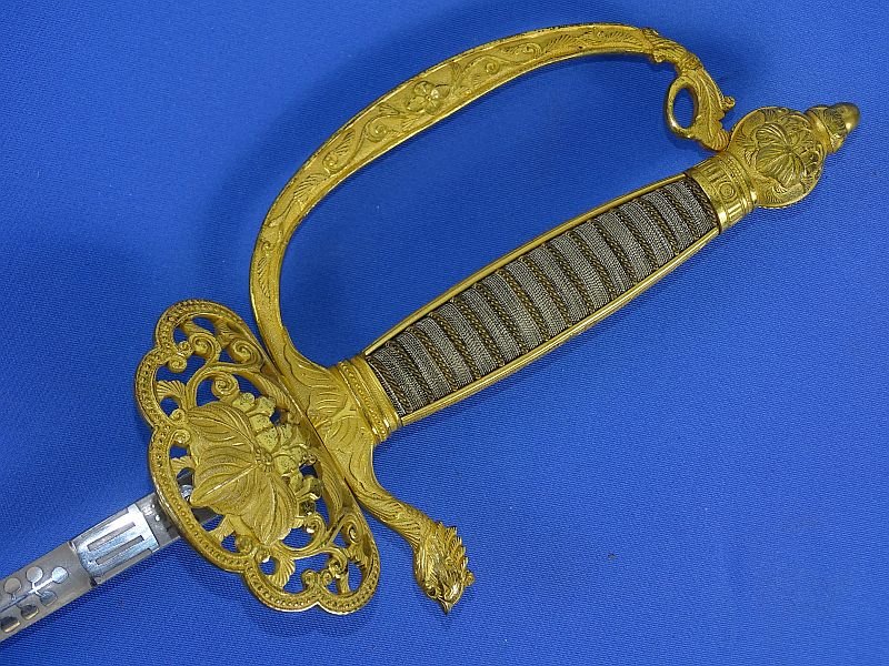 Japanese Meiji Era Type 19 Sonin Level Diplomatic and Civil Official's Dress Sword — image 7