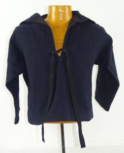 Named WWII Japanese Seaman's Blue Jumper