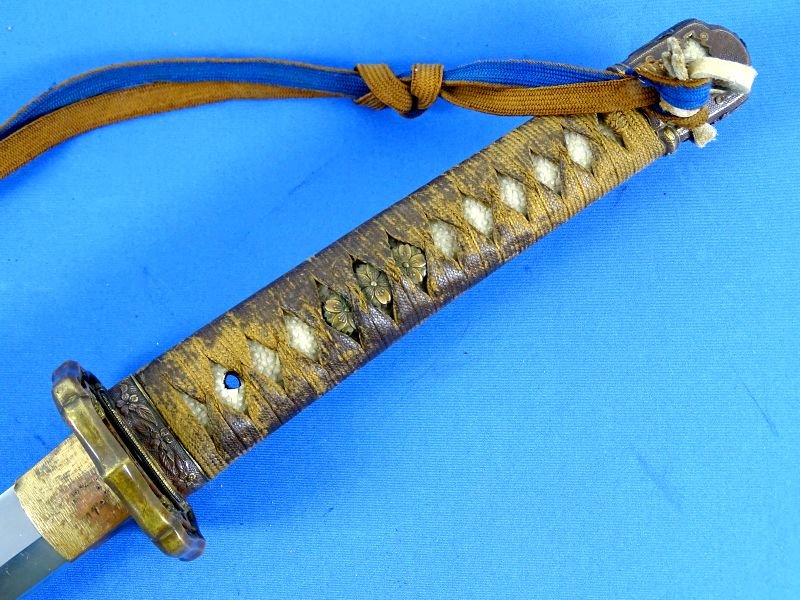 WWII Japanese Shin Gunto Sword Signed 'Fujiwara Kanenaga' 'Made using anti rust steel' — image 8