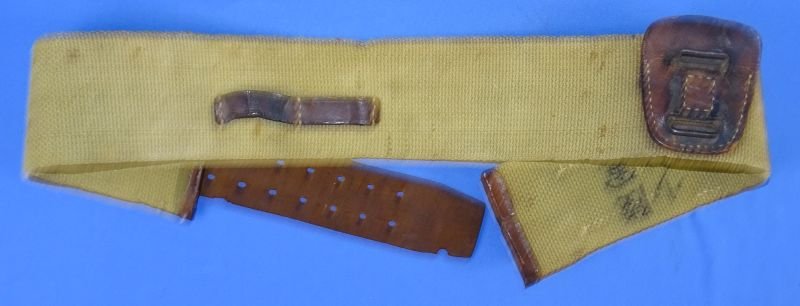 WWII Japanese Field Sword Belt with Kanji Annotations — image 2