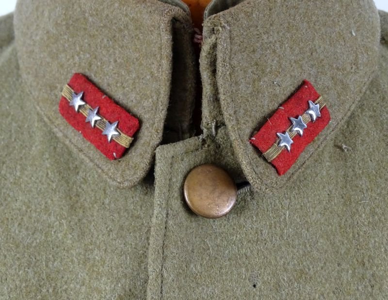 1930 Dated Type 5 Japanese Wool Tunic Upgraded to Type 98 with Unit Insignia and Army Sergeant Major Tabs — image 2