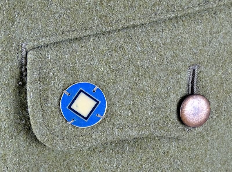 1930 Dated Type 5 Japanese Wool Tunic Upgraded to Type 98 with Unit Insignia and Army Sergeant Major Tabs — image 3