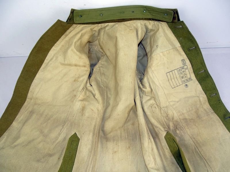 1930 Dated Type 5 Japanese Wool Tunic Upgraded to Type 98 with Unit Insignia and Army Sergeant Major Tabs — image 7