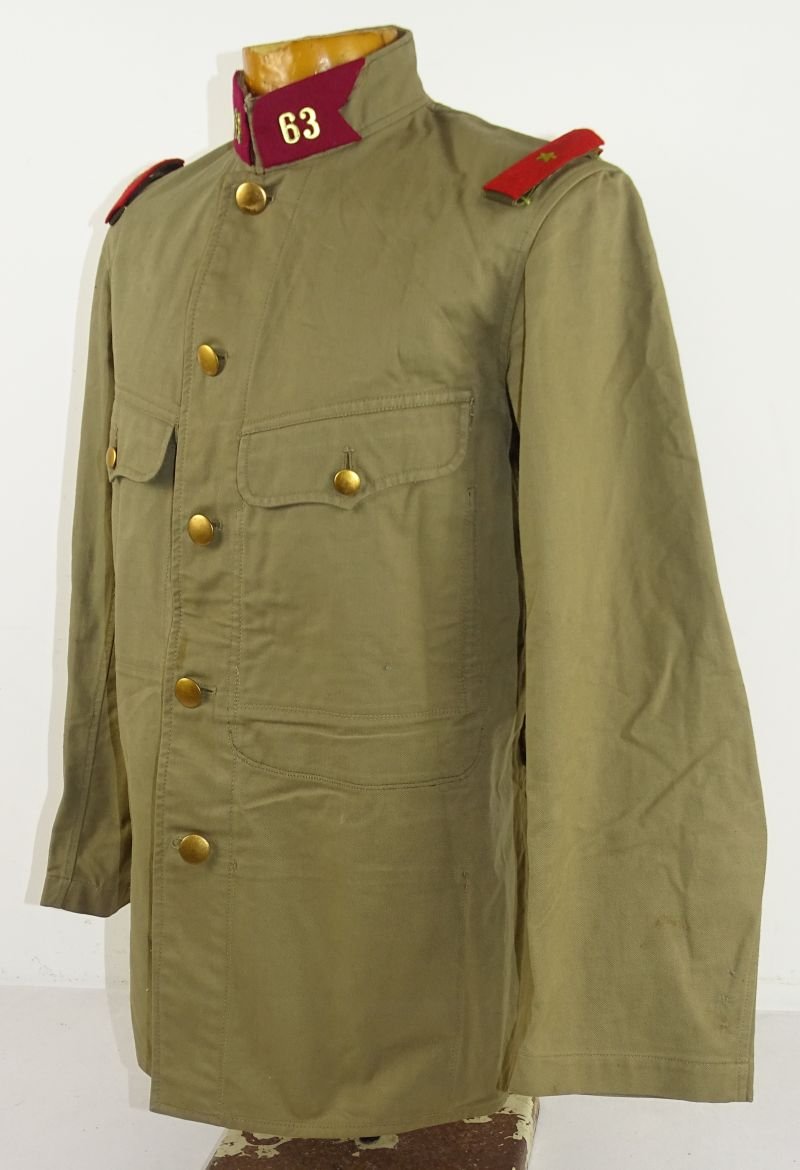 Japanese Army Type 5 Private Second Class 63rd Engineer Regiment Tropical Tunic — image 3