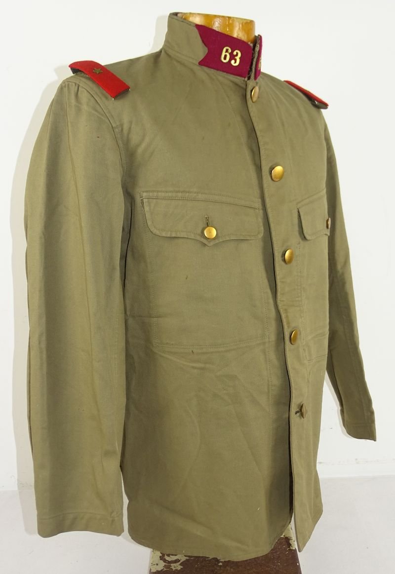 Japanese Army Type 5 Private Second Class 63rd Engineer Regiment Tropical Tunic — image 5