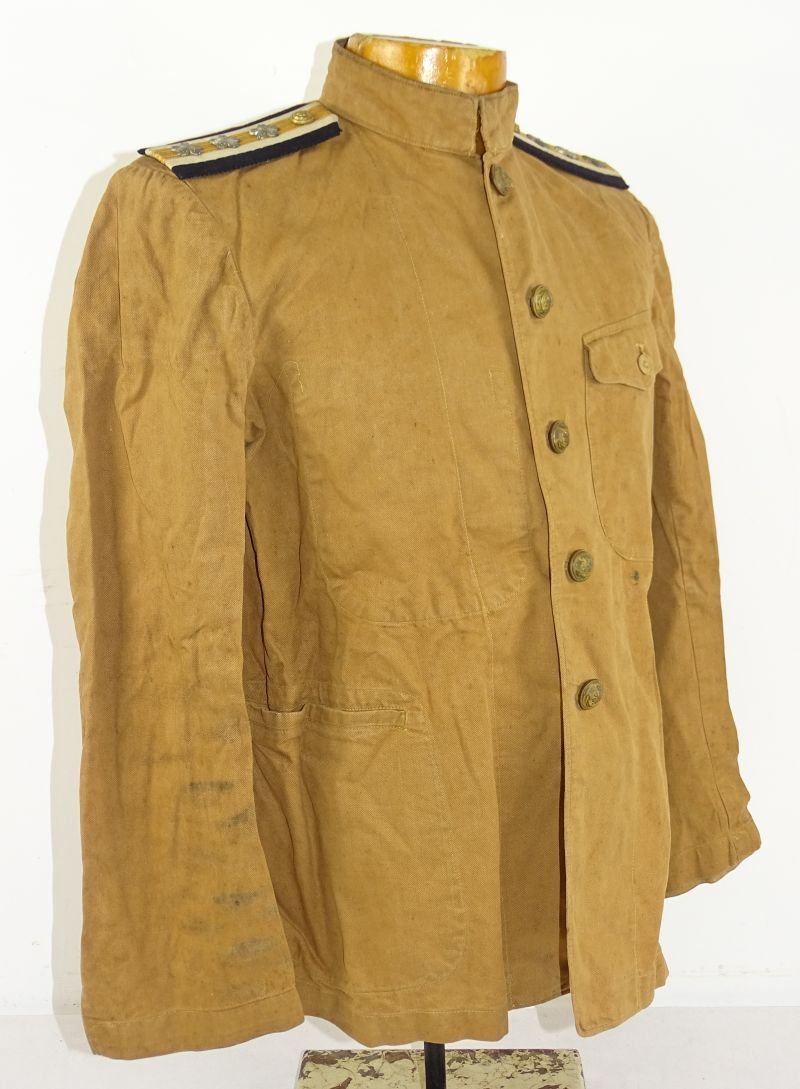 Named WWII Japanese Navy Lieutenant Khaki Tunic — image 5