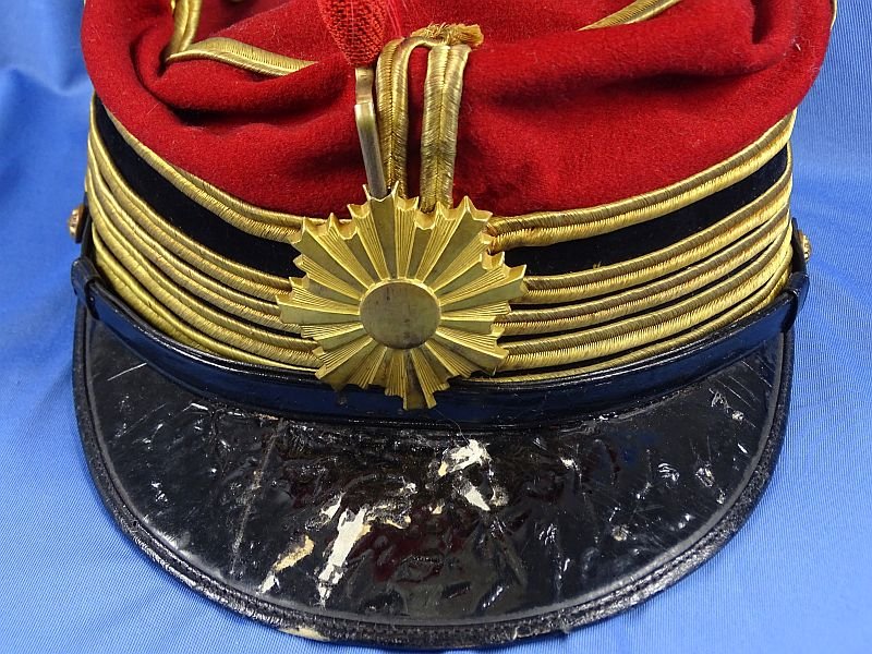Named Japanese Army Military Police Senior Officer Dress Uniform Cap — image 3