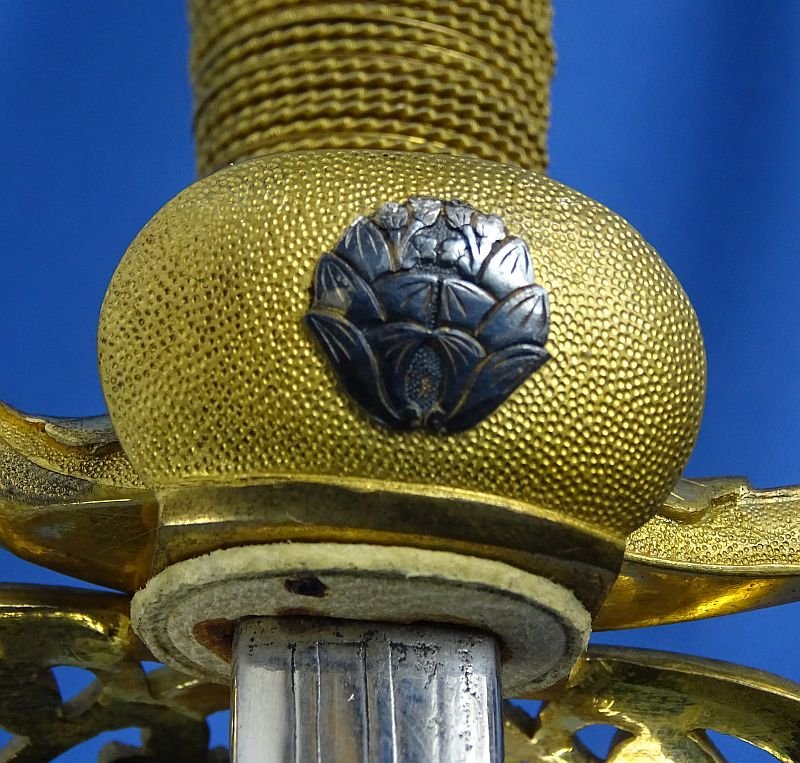 Published Japanese Type 19 Meiji Era Sonin Level Diplomatic and Civil Officer Dress Sword with Family Crest — image 10