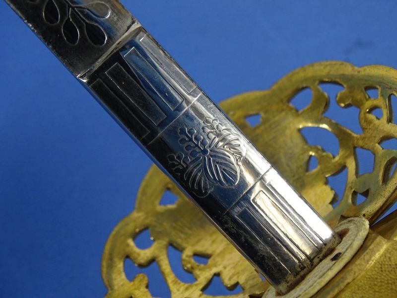Published Japanese Type 19 Meiji Era Sonin Level Diplomatic and Civil Officer Dress Sword with Family Crest — image 11
