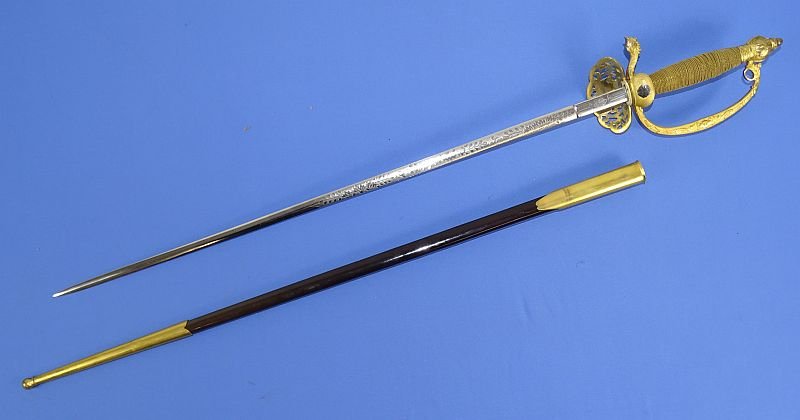 Published Japanese Type 19 Meiji Era Sonin Level Diplomatic and Civil Officer Dress Sword with Family Crest — image 3