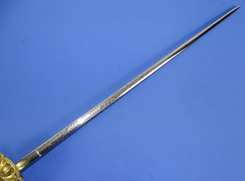 Published Japanese Type 19 Meiji Era Sonin Level Diplomatic and Civil Officer Dress Sword with Family Crest — image 4