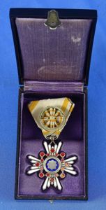 Cased Japanese Order of the Sacred Treasure 4th Class