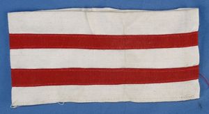 WWII Japanese Company Level NCO Staff Duty Armband with Kanji