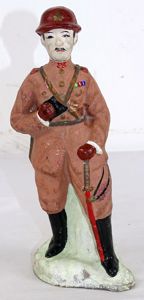 WWII 9 Inch Tall Ceramic Statue of a Japanese Army …