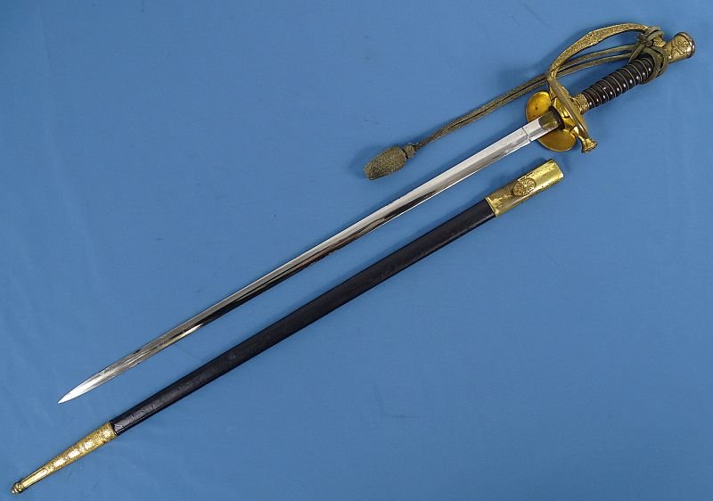 Japanese Army Field Grade Officer Type 19 Court Style Full Dress Sword With Knot — image 2