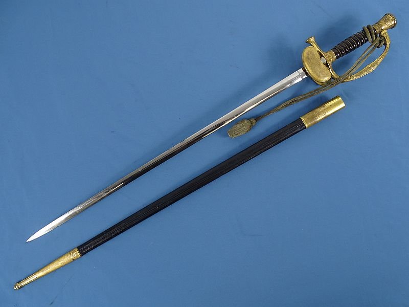 Japanese Army Field Grade Officer Type 19 Court Style Full Dress Sword With Knot — image 3