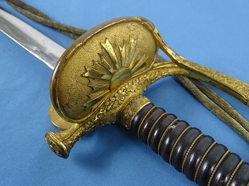Japanese Army Field Grade Officer Type 19 Court Style Full Dress Sword With Knot — image 7