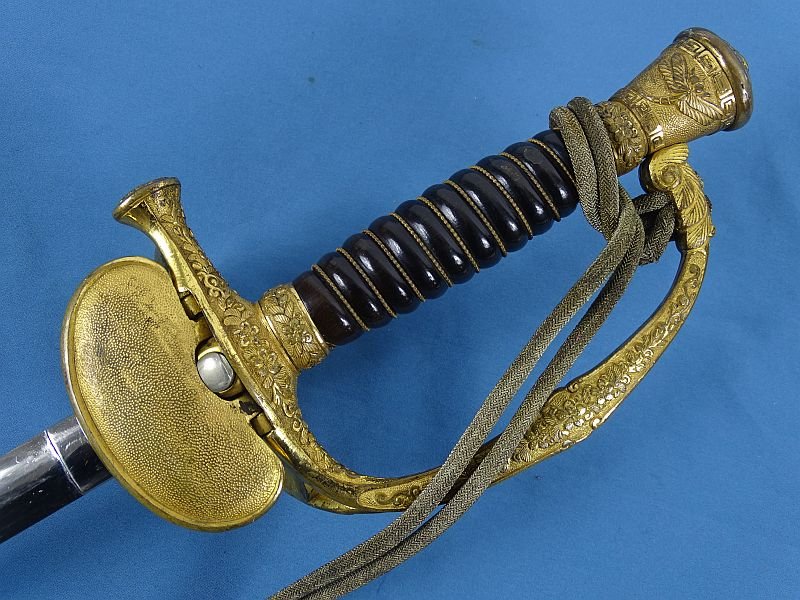 Japanese Army Field Grade Officer Type 19 Court Style Full Dress Sword With Knot — image 9