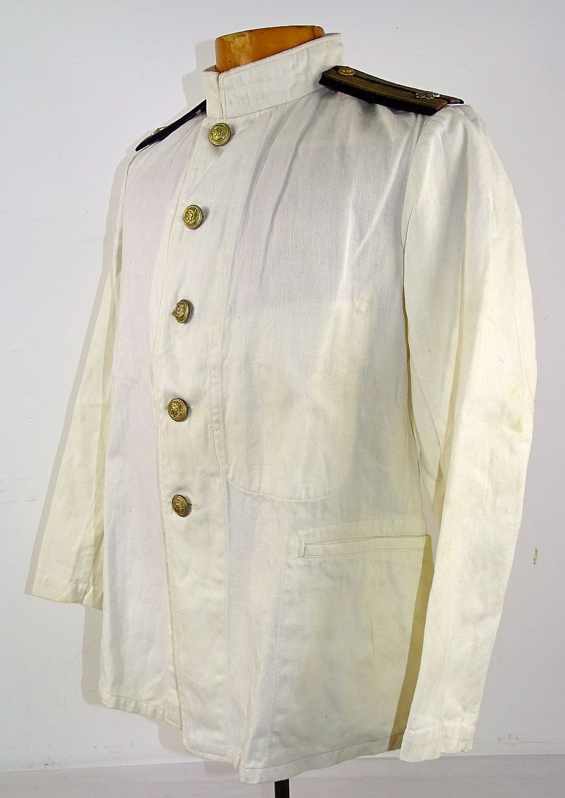 Named WWII Japanese Navy Lieutenant Commander White Summer Tunic — image 2