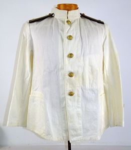 Named WWII Japanese Navy Lieutenant Commander White Summer Tunic
