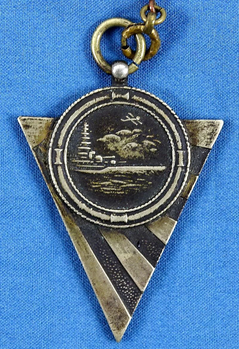 Japanese Military Graduation Presentation Watch Fob and Medal — image 2