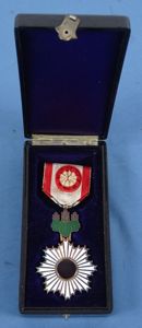 Cased Japanese Order of the Rising Sun 4th Class