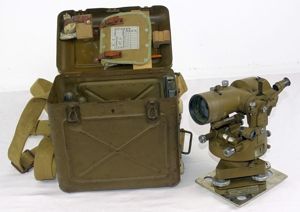 Cased WWII Japanese Military 10 x 6 Degree Theodolite / …