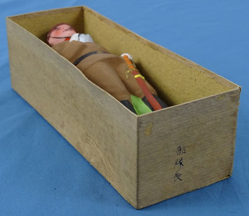 Boxed Ceramic Statue of a Japanese Army Officer — image 5