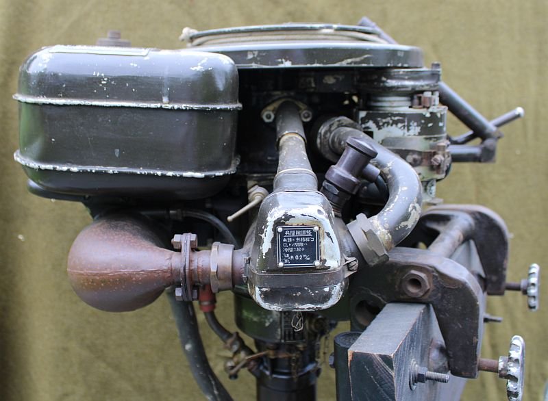 1942 Dated Japanese Military Outboard Motor With Spares — image 9