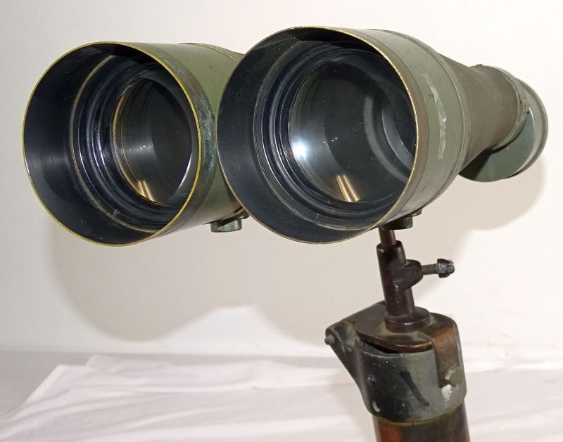 Large WWII Japanese Navy 15 x 80 Binoculars on Tripod — image 5