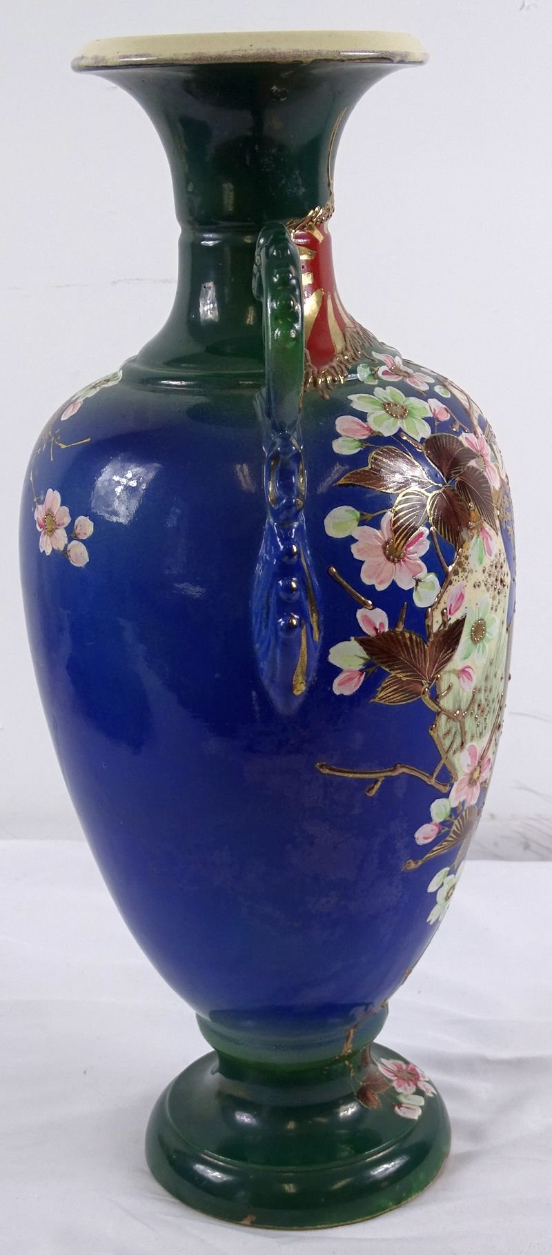 Large 18-1/2″ Porcelain Japanese Satsuma Meiji Period Russo-Japanese War Vase — image 6