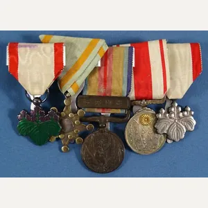 Imperial Japanese 5 Place Medal Bar