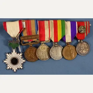 Imperial Japanese 6 Place Medal Bar