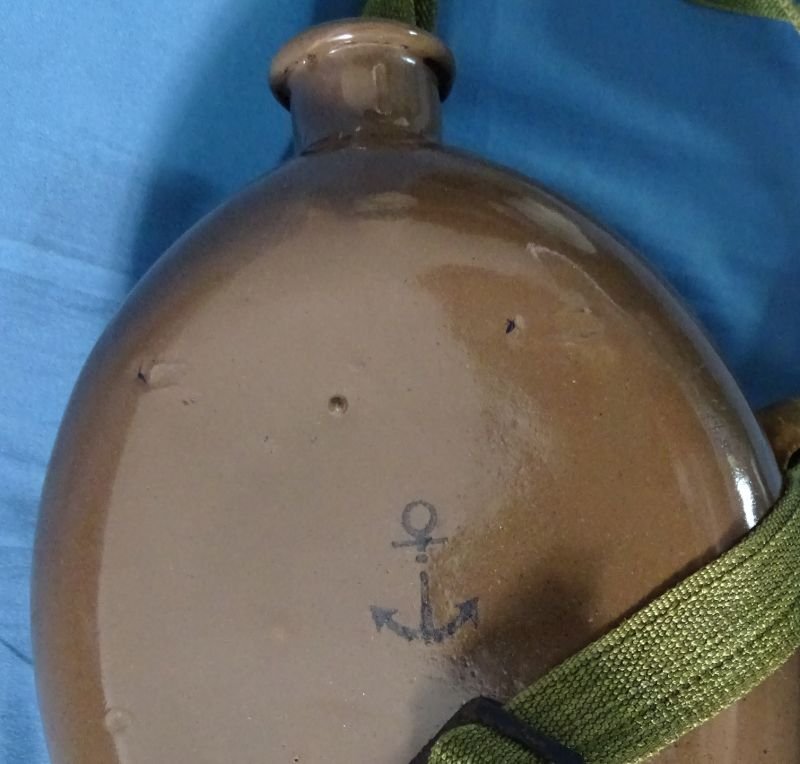 WWII Japanese Navy Enamel Canteen — image 2