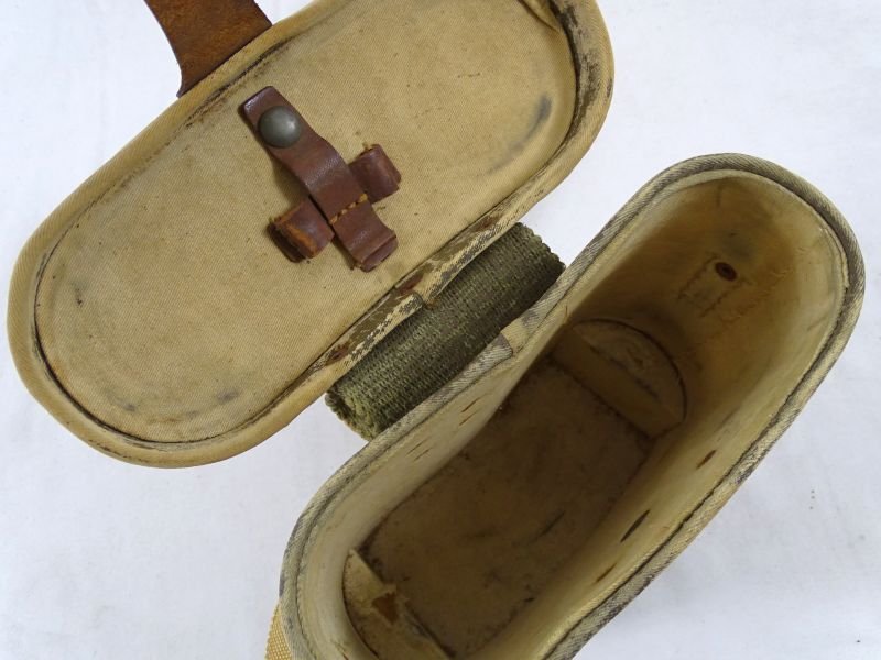 Large WWII Japanese 7 X 49 Binoculars in Tropical Canvas Case — image 12