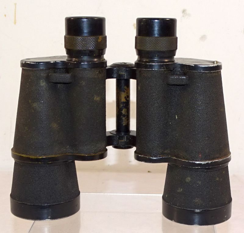 Large WWII Japanese 7 X 49 Binoculars in Tropical Canvas Case — image 2