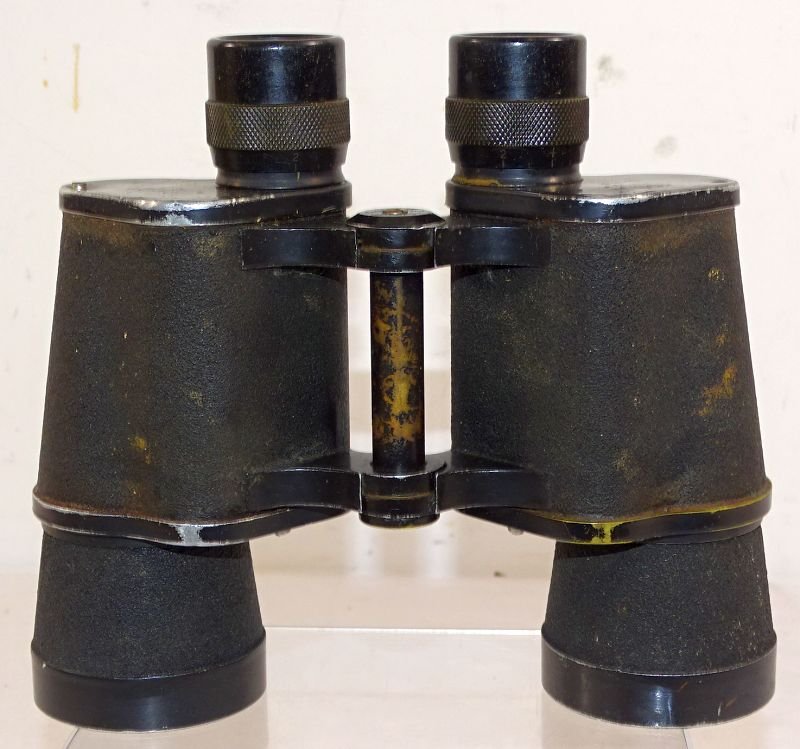 Large WWII Japanese 7 X 49 Binoculars in Tropical Canvas Case — image 3