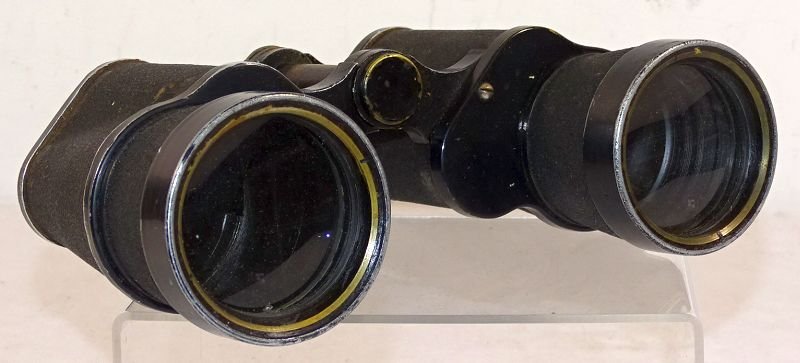 Large WWII Japanese 7 X 49 Binoculars in Tropical Canvas Case — image 4