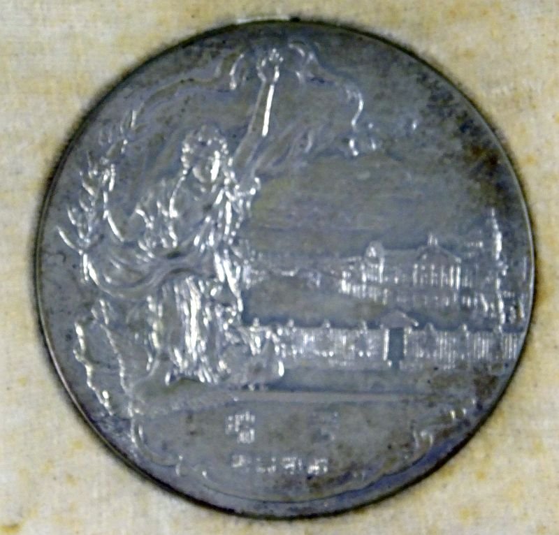 WWI Japanese Victory Commemorative Silver Table Medal — image 2