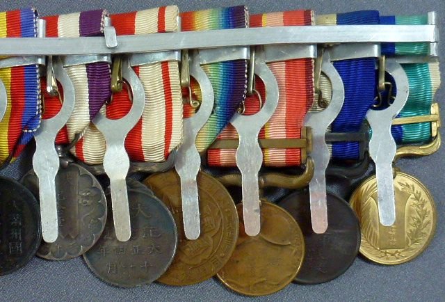 10 Place WWII Japanese / Manchuko Medal Bar — image 6
