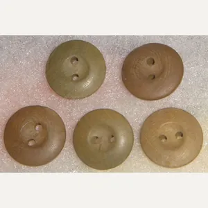 5 WWII Japanese Army Wood Tunic Buttons