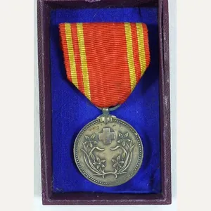 Cased Manchuko Red Cross Medal