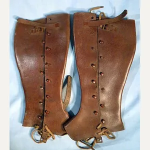 Meiji Period Enlisted Ranks Leather Cavalry Leggings