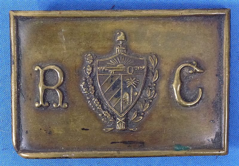 Republic of Cuba Military Belt Plate